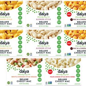 Daiya Cheezy Mac, Variety Pack with 5 Flavors :: Rich & Creamy Plant-Based Mac & Cheese :: Deliciously Dairy Free, Vegan, Gluten Free, Soy Free :: With Gluten Free Noodles (8 Pack)