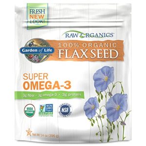 Garden of Life Raw Organic Ground Flaxseed with Lignan and Polyphenol, 14 oz Pouch