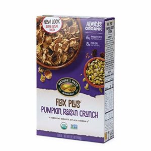 Nature's Path Flax Plus Pumpkin Raisin Crunch Cereal, Healthy, Organic, 12.3 Ounce Box (Pack of 12)