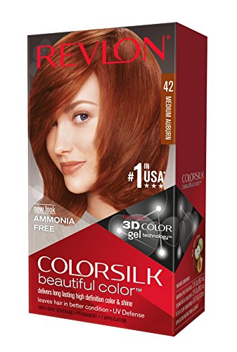 Revlon Colorsilk Haircolor, Medium Auburn, 4.40 Total Ounces (Pack of 3)