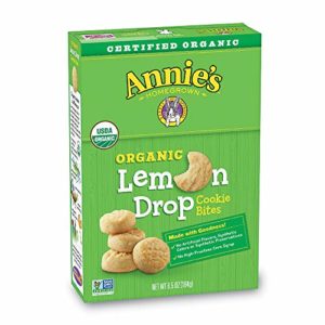Annie's Homegrown Cookie Bites, Lemon Drop, 6.5 Ounce