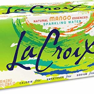 LaCroix Sparkling Water, Mango, 12oz Cans, 8 Pack, Naturally Essenced, 0 Calories, 0 Sweeteners, 0 Sodium
