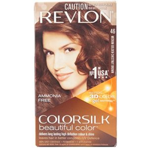 Revlon Colorsilk Beautiful Color, Medium Golden Chestnut Brown [46] 1 ea