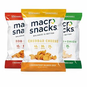 Macro Snacks Macronutrient Balanced Chips by BrandBold, 11 Gram Protein, Vegan, Gluten Free, Kosher, Non GMO, Kosher, 6 Pack, Variety Pack