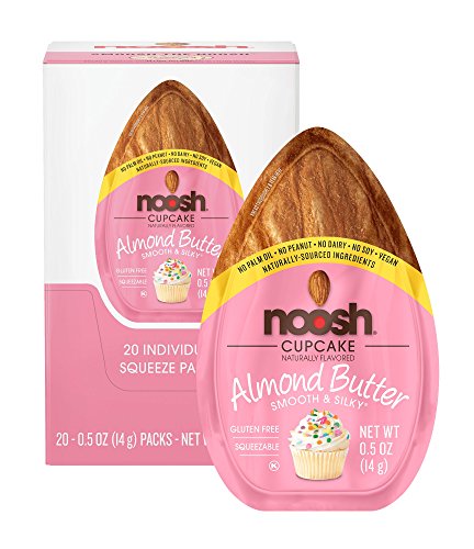 NOOSH Almond Butter Cupcake Packets (20 Count) - All Natural, Vegan, Gluten Free, Soy Free, Dairy Free, Non GMO.
