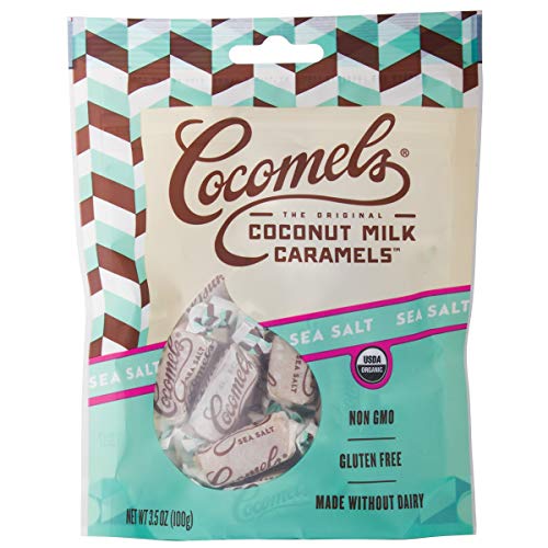 Sea Salt Cocomels Coconut Milk Caramels - Organic - Made Without Dairy - Kosher - GMO Free - Sea Salt 1 Pack...