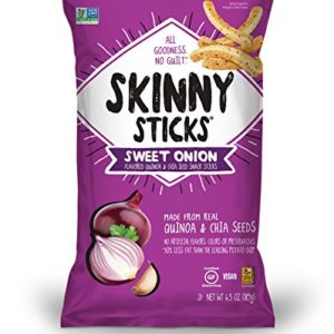 Skinny Sticks Quinoa & Chia Seed Snack, Sweet Onion, 6.5 Ounce (Pack of 6)