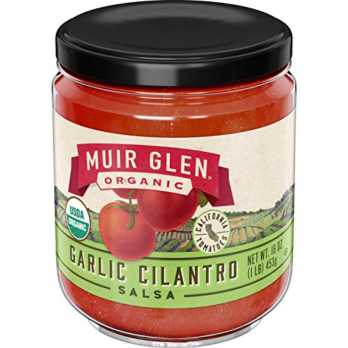 Muir Glen Organic Salsa, Garlic Cilantro, 16 oz, 12 Pack