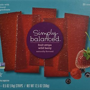 Simply Balanced Wild Berry Fruit Strips (25 Count)