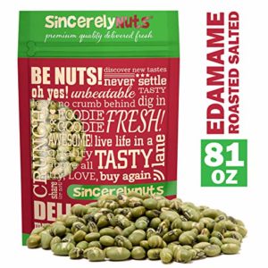 Sincerely Nuts Dried Edamame (Roasted, Salted) - (5 LB) Vegan, Kosher & Gluten-Free Food - Plant-Based Protein - Add to Granola, Salads, Trail Mix, Ice Cream, and Much More