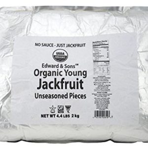 Edward & Sons Organic Vegan Meatless Alternative Young Jackfruit Unseasoned Pieces 4.4 Pound Bag