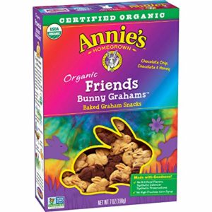 Annie's Friends Bunny Grahams, Honey/Chocolate/Chocolate Chip, Graham Snacks, 7 oz Box (Pack of 6)
