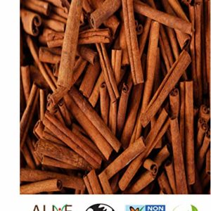Alive Herbals Cinnamon Sticks 2lbs 100 to 125 Sticks, 2.5" Best Type of Cinnamon Sticks (Cassia) Grade A~ Kosher & Vegan- Non-GMO.