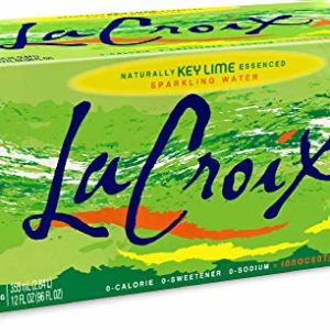 LaCroix Sparkling Water, Key Lime, 12oz Cans, 8 Pack, Naturally Essenced, 0 Calories, 0 Sweeteners, 0 Sodium