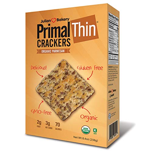 Primal Thin Crackers (Parmesan)(Organic)(Low Carb, Gluten-Free, Grain-Free) (8.4oz)