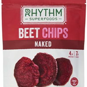 Rhythm Superfoods Beet Chips, Naked, Non-GMO, 1.4 Oz (Pack of 4), Vegan/Gluten-Free Superfood Snacks