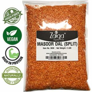 Red Split Lentils or Masoor Dal, Make Vegan Soups Pastas Stews Salad and Indian Curry Dishes | Excellent Source of Nutrition | Pacific Northwest Grown - 2 LBS