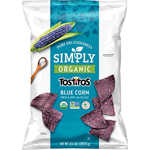 Simply Organic Tostitos Blue Corn Tortilla Chips, 8.25 Ounce