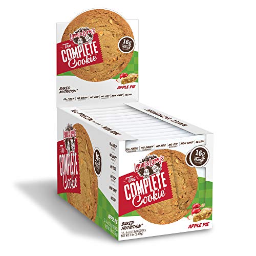 Lenny & Larry's The Complete Cookie, Apple Pie, 4 Ounce Cookies - 12 Count, Soft Baked, Vegan and Non GMO Protein Cookies