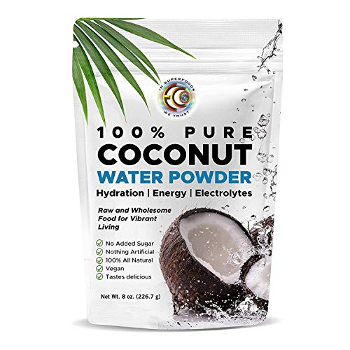 Earth Circle Organics Pure Coconut Water Powder | Hydration | Energy and Electrolyte Supplement | No Additives or Added Sugar | Vegan | Gluten Free (1 Pack)