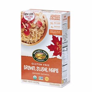 Nature's Path Brown Sugar Maple Instant Oatmeal, Healthy, Organic & Gluten Free, 8 Pouches per Box, 11.3 Ounces (Pack of 6)