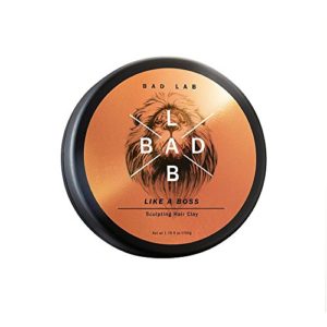 Bad Lab Like A Boss, Hair Styling Clay for Men (1.76 oz) Pliable Molding Cream With Matte Finish, Strong Hold Without The Shine Hair For Modern Hairstyles, No Sticky Residue -Travel Size