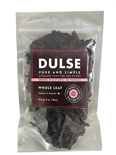 Dulse Whole Leaf Premium Organic (2 oz) - Wild Harvested - Only the Best - Dulse Pure and Simple - Iodine Thyroid Support - Sea Vegetable Seaweed