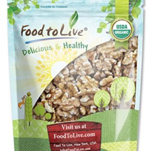California Organic Walnuts by Food to Live (Raw, No Shell, Kosher, Natural, Bulk) - 8 Ounces