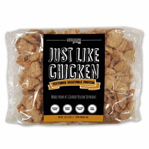 Textured Vegetable Protein (TVP), Vegan Meat Substitute, 100% Hexane Free, Made with #1 Graded Yellow Soybeans, 100% Vegan, Made in USA, Imitation Chicken, Gluten Free, Just Like Chicken, Unflavored