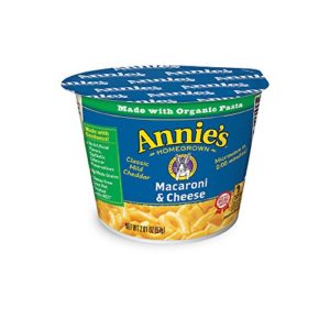 Annie's Classic Mild Cheddar Microwavable Macaroni & Cheese, 2.01 Oz Pack of 12