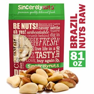 Sincerely Nuts Raw Brazil Nuts No Shell (5Lb Bag) | Premium Healthy Snack Food | Whole, Kosher, Vegan, Gluten Free | Keto & Paleo Diety Friendly | Gourmet Snack | Source of Vitamins & Minerals