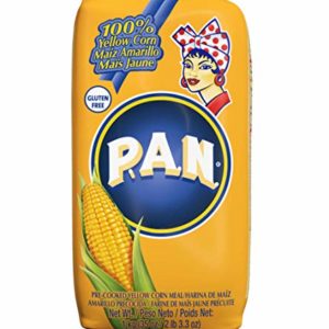 P.A.N. Yellow Corn Meal - Pre-cooked Gluten Free and Kosher Flour for Arepas, 1 kg (35 oz / 2 lb 3.3 oz)