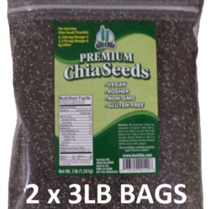 Get Chia Brand Vegan Gluten-Free Chia Seeds, 3 Pounds (Pack of 2)
