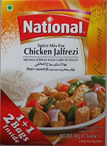 National Chicken Jalfrezi Masala - 100 Gms - 4 Pack