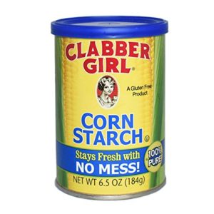 Clabber Girl Corn Starch - Gluten Free, Vegan, Vegetarian, Thickener for sauce, soup, gravy in a Resealable Can - 6.5 oz can (1)