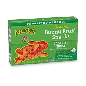 Annie's Organic Fruit Snacks, Bunny Tropical Treat, 50 Pouches, 0.8oz