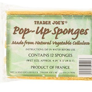 Trader Joe's Pop up Sponges Made From Natural Vegetable Cellulose