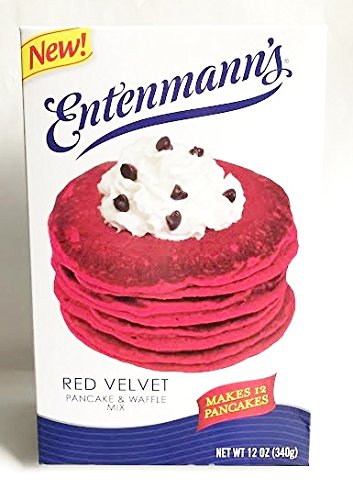 Entenmanns Red Velvet Pancake & Waffle Mix - Makes 12 Pancakes 12 oz.