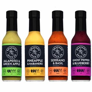 Bravado Spice Four Pack Bundle | Hot Ones Hot Sauce | Gluten Free | Vegan | All Natural | Hot Sauce Gift Sets
