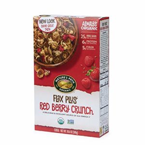 Nature's Path Flax Plus Red Berry Crunch Cereal, Healthy, Organic, 10.6 Ounce Box