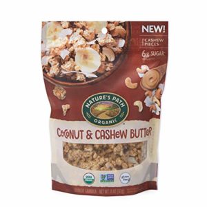 Nature's Path Coconut & Cashew Butter Granola, Healthy, Organic & Gluten Free, 11 Ounce box (Pack of 8)