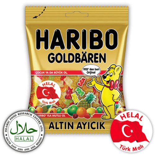 Haribo GoldbÃ¤ren / Altin Ayicik, Helal / Halal, 100g