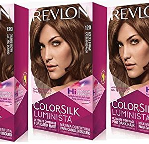 Revlon Colorsilk Luminista Haircolor, Golden Brown, 3 Count