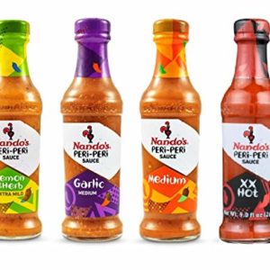 Nando's Peri Peri Sauce Variety 4 Flavors Combination, 4.7 Ounce (Pack of 4)