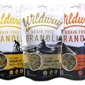 Wildway Vegan Granola | Variety | Certified Gluten-Free, Grain-Free, Paleo, Non-GMO, No Artificial Sweetener, 8oz - 3pk