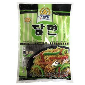 SUNGIVEN Sweet Potato Noodles, Korean Vermicelli Pasta, Fat-free and Gluten-free, 100% Sweet Potato Starch, No Additive, No Alum inside , 14.11 Ounce
