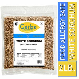 Gerbs Sorghum Grain - 2 LBS. - Top 14 Food Allergen Friendly & NON GMO - Vegan, Keto Safe & Kosher - Product of USA