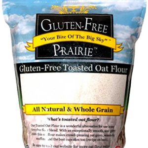 Gluten Free Prairie Toasted Oat Flour 3 Pound (Pack of 1), Certified Gluten Free, All Natural, Whole Grain, Vegan, Low Glycemic, Heart Healthy, High in Protein and Fiber