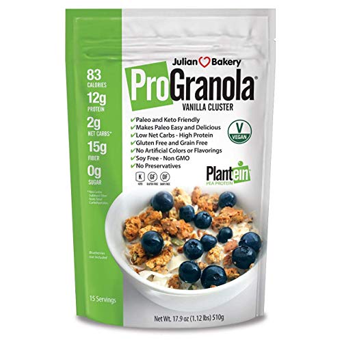ProGranola VeganⓋ (Vanilla Cluster) (12g Protein) (Gluten-Free & Grain-Free) (2 Net Carbs) (15 Servings)