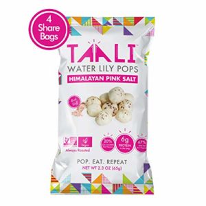 Taali Himalayan Pink Salt Water Lily Pops (4-Pack) - Classic Flavor from the Mountains | Protein-Rich Roasted Snack | Non GMO Verified | 2.3 oz Multi-Serve Bags